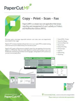 Papercut, Mf, Ecoprintq, Mega Business Systems